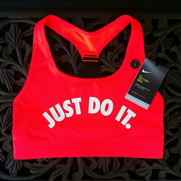 Nike Other - NEW! Nike Orange/Crimson Sports Bra!